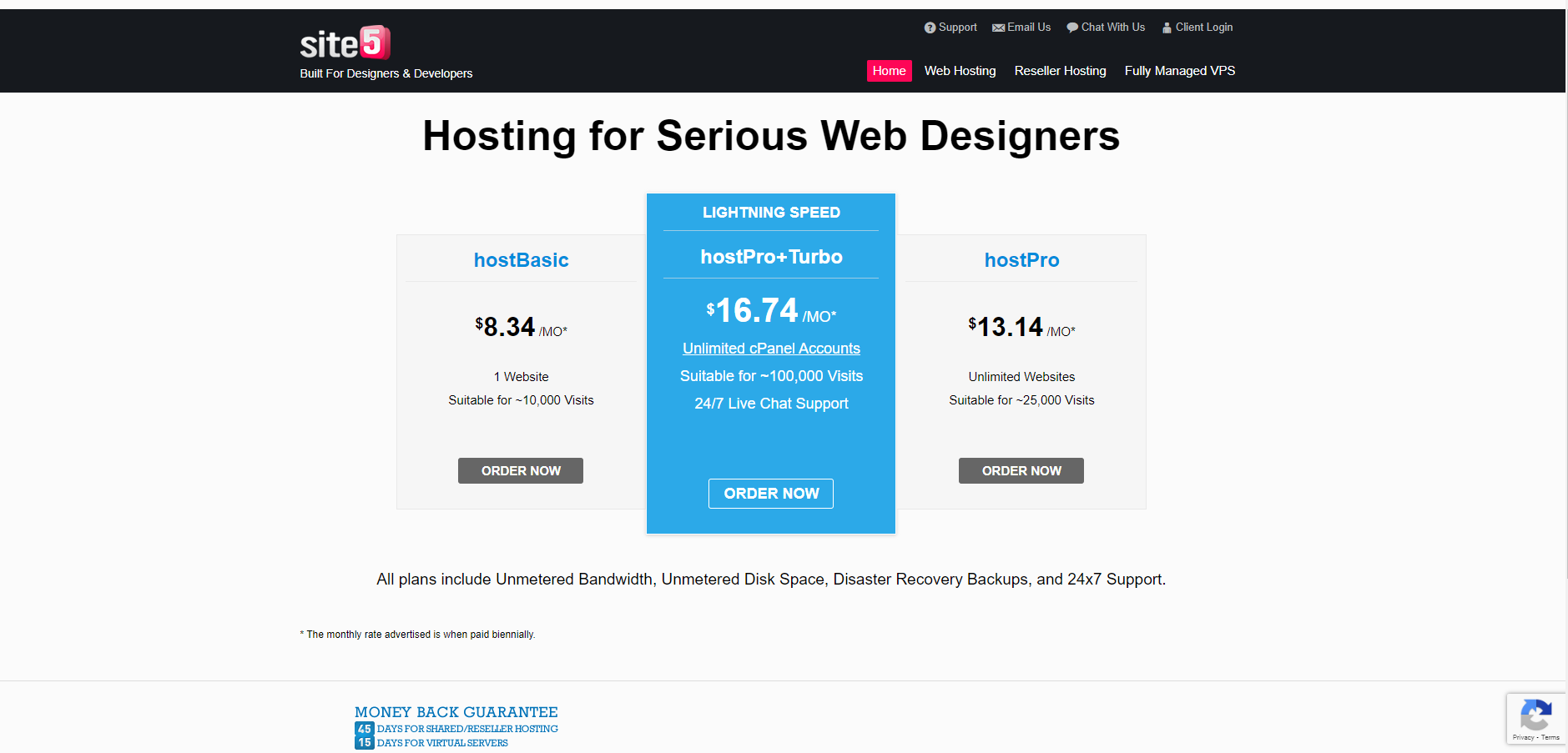Site5 WordPress hosting