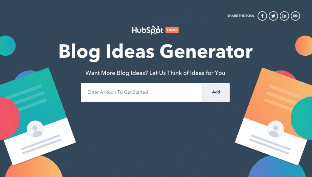 hubspot blog topic generator